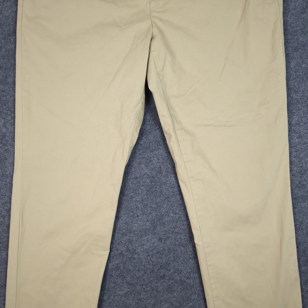 Tommy Hilfiger Mens Regular Fit Stretch Chino Pants Khaki Tan 34x32 Casual Work - Picture 6 of 14